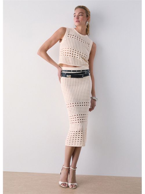 Gonna midi in crochet LIU JO | WA6327MA79R/10701